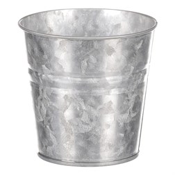 Obal kovový, zinková barva.