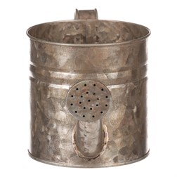 Obal kovový, měděná barva -tvar konve.