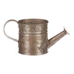 Obal kovový, měděná barva -tvar konve.