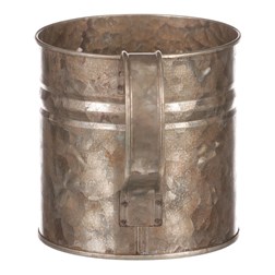 Obal kovový, měděná barva -tvar konve.