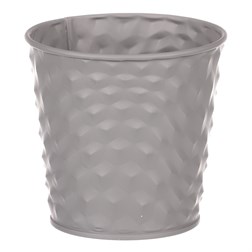 Obal kovový, šedivá barva.