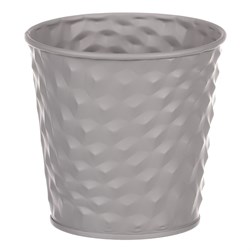 Obal kovový, šedivá barva.