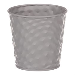 Obal kovový, šedivá barva.