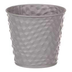 Obal kovový, šedivá barva.