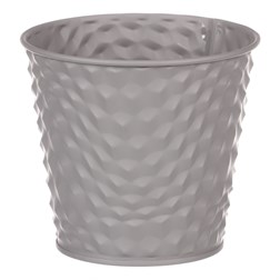 Obal kovový, šedivá barva.