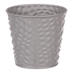 Obal kovový, šedivá barva.