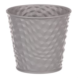 Obal kovový, šedivá barva.