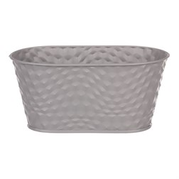 Truhlík kovový, šedivá barva.