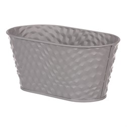 Truhlík kovový, šedivá barva.