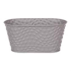 Truhlík kovový, šedivá barva.