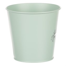 Obal kovový, zelená barva.