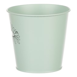 Obal kovový, zelená barva.