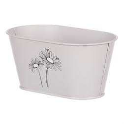 Truhlík kovový, šedivá barva.