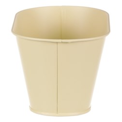 Truhlík kovový, žlutá barva s máky.