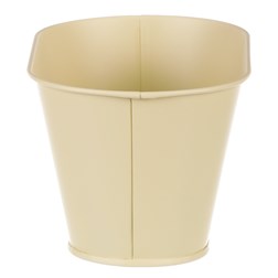 Truhlík kovový, žlutá barva s máky.