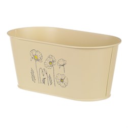 Truhlík kovový, žkutá barva s máky.