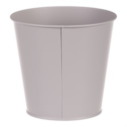 Obal kovový, šedivá barva s ptáčkem.