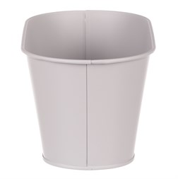 Truhlík kovový, šedivá barva s ptáčkem.