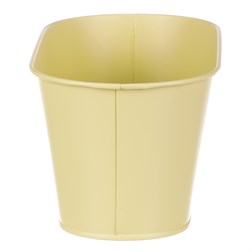 Truhlík kovový, žlutá barva s ptáčkem.