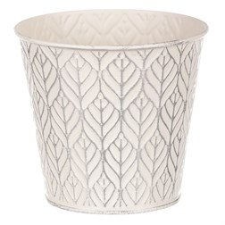 Obal kovový, krémová barva.