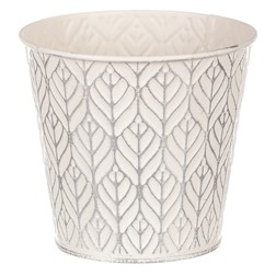 Obal kovový, krémová barva.