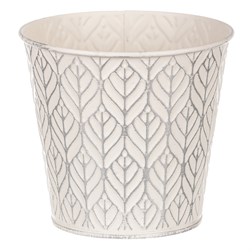 Obal kovový, krémová barva.