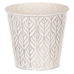 Obal kovový, krémová barva.