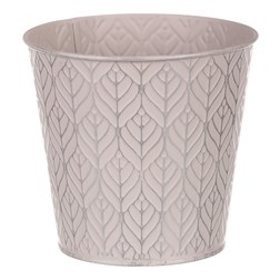 Obal kovový, šedá barva.