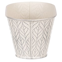 Truhlík kovový, krémová barva.