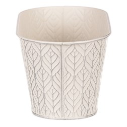 Truhlík kovový, krémová barva.