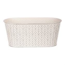 Truhlík kovový, krémová barva.