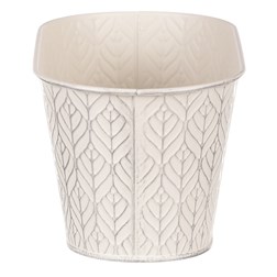 Truhlík kovový, krémová barva.