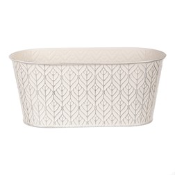 Truhlík kovový, krémová barva.