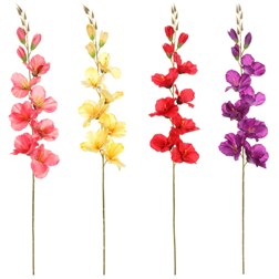 Gladiola - umelá rezaná, mix 4 farieb, cena za 1 ks