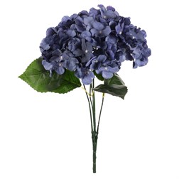 Hortenzie, kytice, 5 květů - barva tmavě modrá.