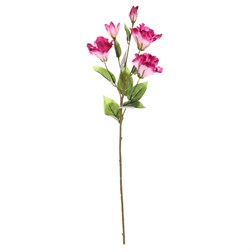 Eustoma, umělá řezaná květina, světle fialová barva.