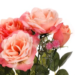 Růže puget, umělá květina, barva meruňková