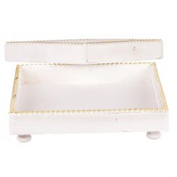 Tác dřevěný, čtverec. Cena za 1 sadu (2ks).