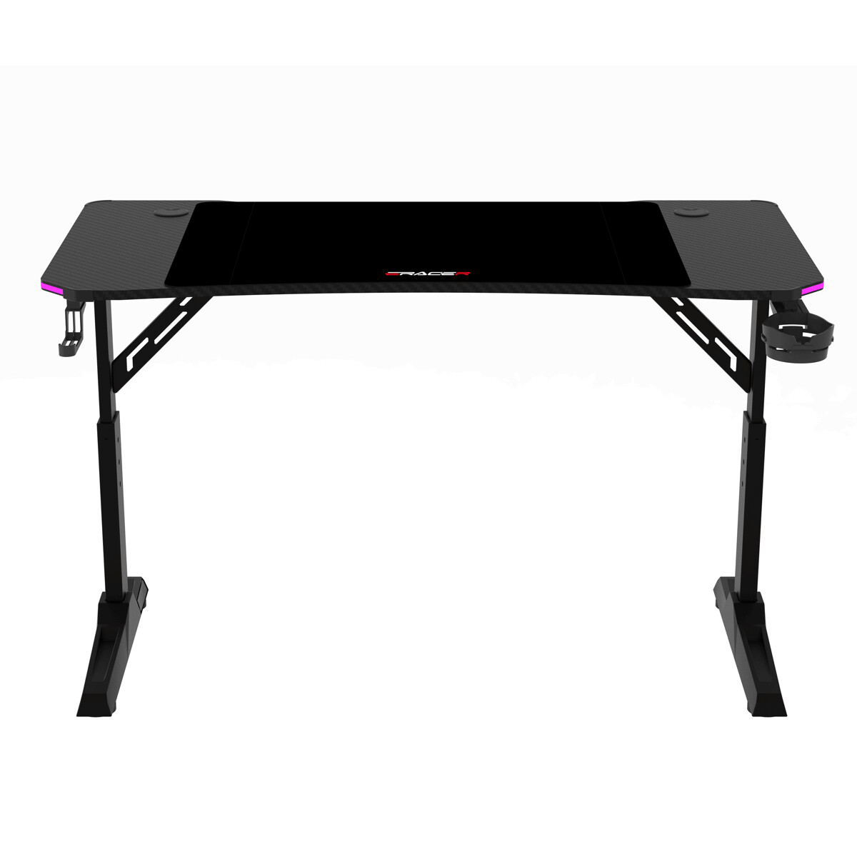 Herný stôl 120x60cm, RGB LED, variabilná výška, LT-H1212 BK