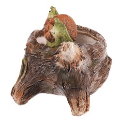 Šneci na pařezu - obal na květiny, magnesium