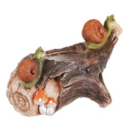 Šneci na pařezu - obal na květiny, magnesium