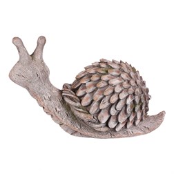 Šnek - zahradní dekorace, magnesium, barva šedá