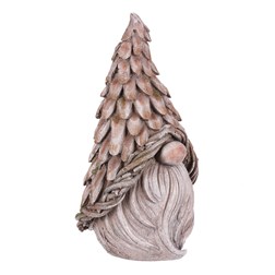 Hlava trpaslíka - zahradní dekorace, magnesium, šedá