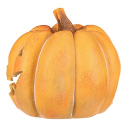 Dýně kulatá s obličejem - magnesium, svícen, velká, žlutá