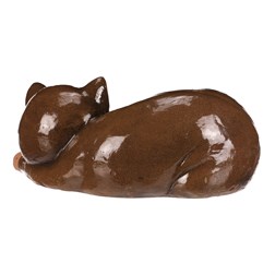 Kočka ležící - větší, magnesium, barva tmavě hnědá