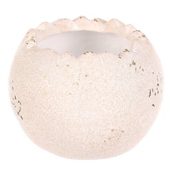 Obal na květiny - vejce na ležato, keramika, menší velikost