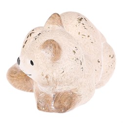 Kočka keramická - malá, barva světle béžová