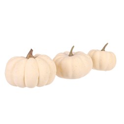 Dýně plastová - mix velikostí v síťce, barva krémová, cena za síťku (3 ks).