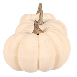 Dýně plastová - mix velikostí v síťce, barva krémová, cena za síťku (3 ks).