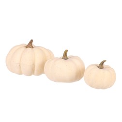 Dýně plastová - mix velikostí v síťce, barva krémová, cena za síťku (3 ks).